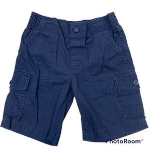 Boys‎ Lands End Kids Navy Blue Cargo Pull on Shorts Size 7